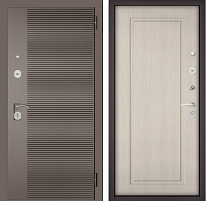 Товар Дверь Бульдорс TRUST ECO - 90 Букле Шоколад,Эмаль капучино 160, Дуб шале белый 0 DIS006933